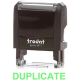 Trodat Printy 4911 Stamp "Duplicate" - Green-Office Stamp-TRODAT-Star Light Kuwait