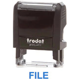 Trodat Printy 4911 Stamp "File" - Blue-Office Stamp-TRODAT-Star Light Kuwait