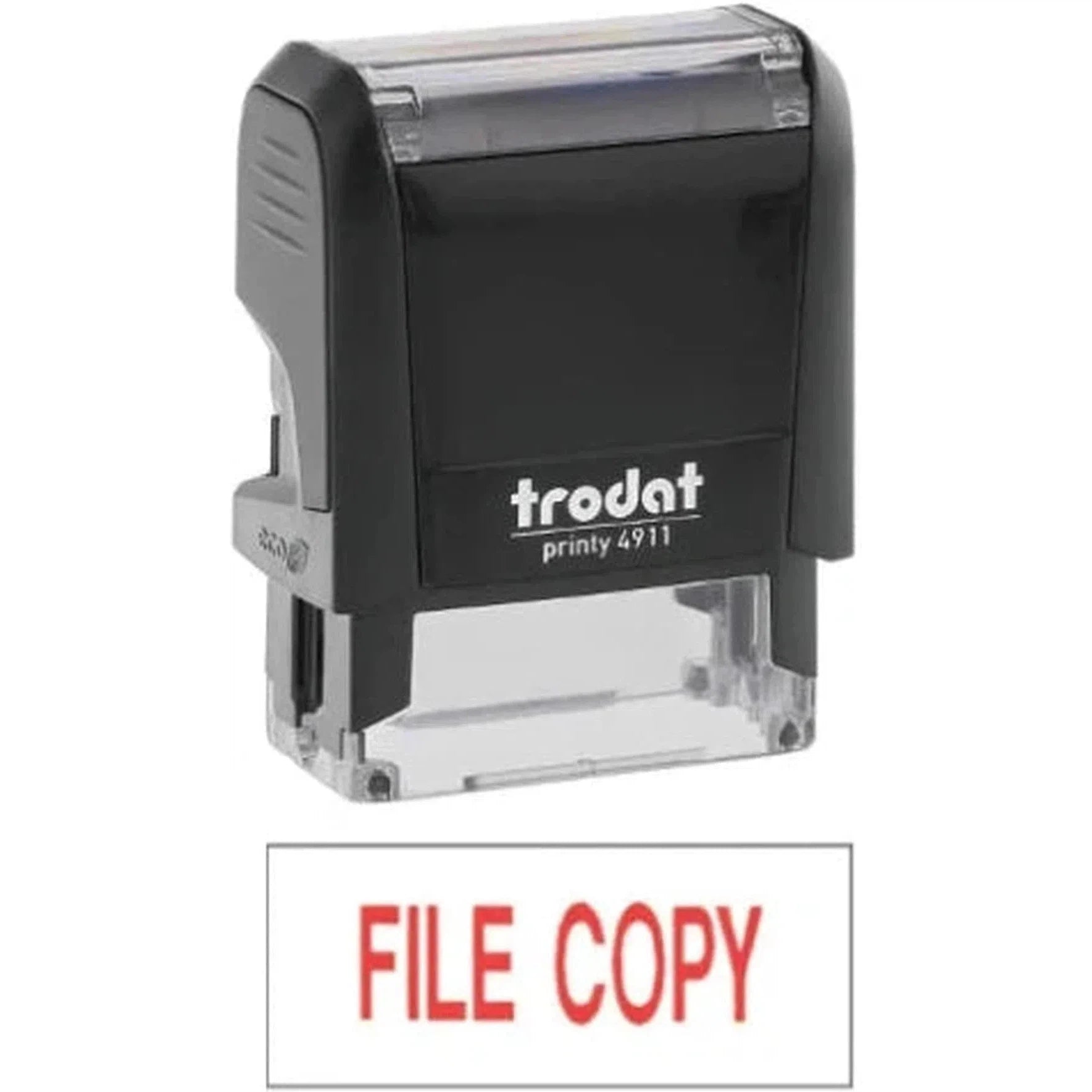 Trodat Printy 4911 Stamp "File Copy" - Red In Ink-Office Stamp-TRODAT-Star Light Kuwait