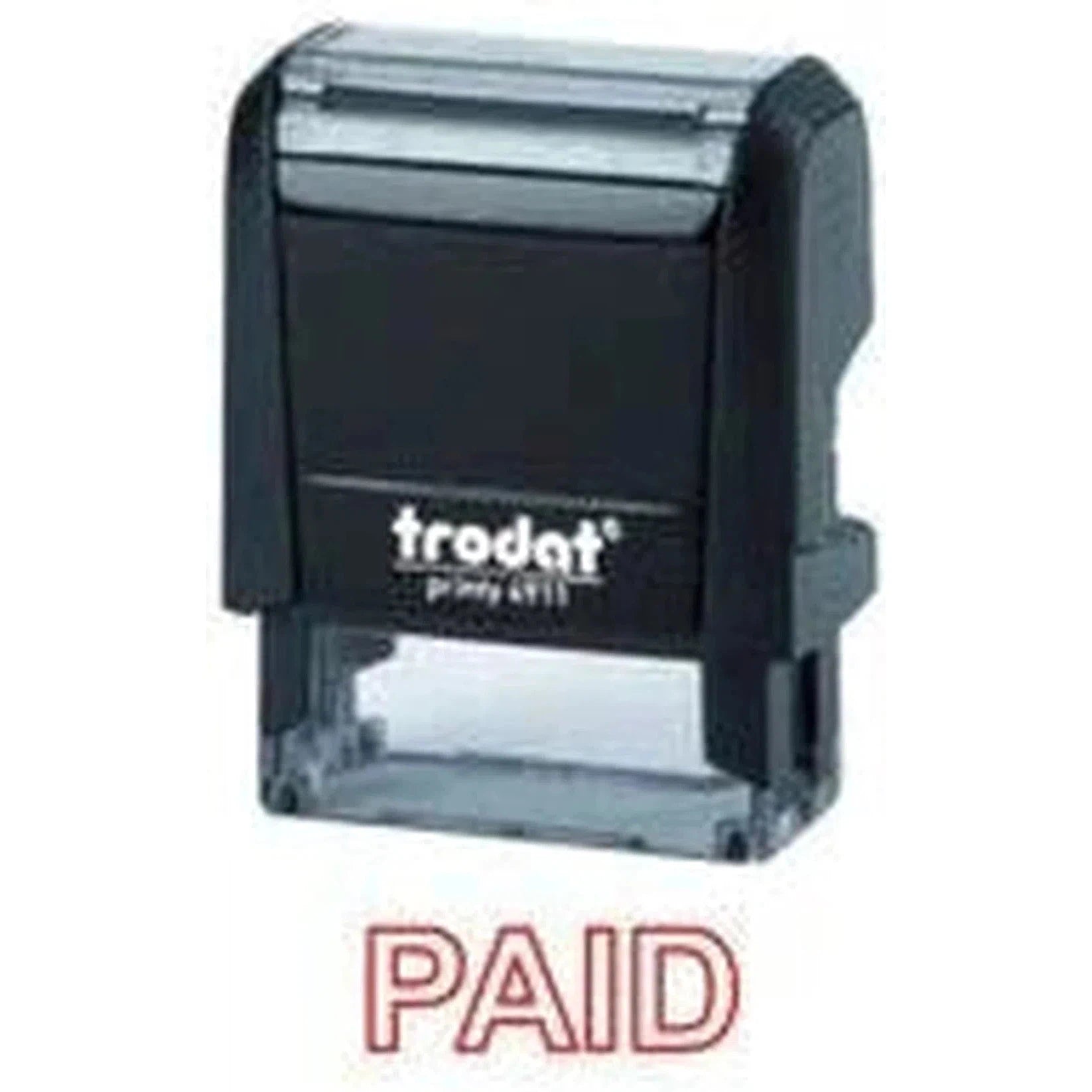 Trodat Printy 4911 Stamp "Paid" - Red-Office Stamp-TRODAT-Star Light Kuwait