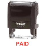 Trodat Printy 4911 Stamp "Paid" - Red-Office Stamp-TRODAT-Star Light Kuwait