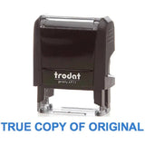 Trodat Printy 4911 Stamp "True Copy Of Original" - Blue-Office Stamp-TRODAT-Star Light Kuwait