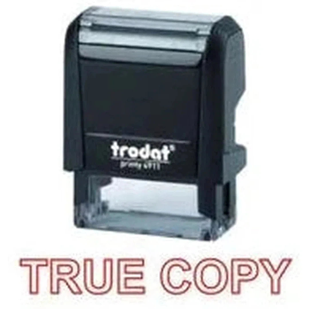 Trodat Printy 4911 Stamp "True Copy" - Red-Office Stamp-TRODAT-Star Light Kuwait