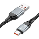 كابل شحن ونقل بيانات Hoco U128 Viking 2 في 1 من نوع USB/Type-C إلى Type-C