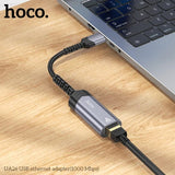 محول إيثرنت USB من هوكو UA26 (1000 ميجابت في الثانية) - رمادي معدني