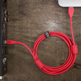 كابل صوت UDG Ultimate USB 2.0 AB أحمر مستقيم بطول 1 متر