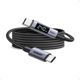 UGREEN 1 Meter 240W Smart Digital Display Type-C to Type-C PD Fast Charging Cable – L530 – 1 Year Warranty