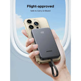 UGREEN 10000mAh 20W Power Bank with Built-in Cable- PB526
