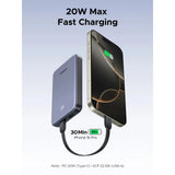 UGREEN 10000mAh 20W Zapix Series Two-way Fast Charging Power Bank – PB507