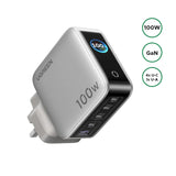 UGREEN 100W Nexode Pro 5-Port GaN Fast Charger with Smart Display UK – X773 - 1 Year Warranty