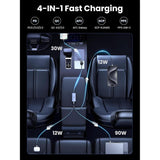 UGREEN 150W 4-Port GaN Fast Car Charger  - EC706