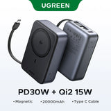 UGREEN 20000mAh 15W Qi2 Magnetic Wireless Power Bank With Type C Cable – PB567