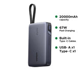 UGREEN 20000mAh 67W Power Bank with Built-in Type – C Cable – PB550