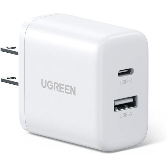 UGREEN 20W 2-Port Fast Charger UK White - X227