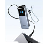 UGREEN 25000mAh – 200W Nexode Pro Power Bank with 35cm Braided Cable + 65cm Retractable Cable – PB728