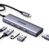 UGREEN 5-in-1 USB-C Multiport Dock - USB-A / HDMI / 100W PD