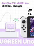 UGREEN 65W Uno RG 3-Port GaN Fast Charger UK – CD361 – 1 Year Warranty