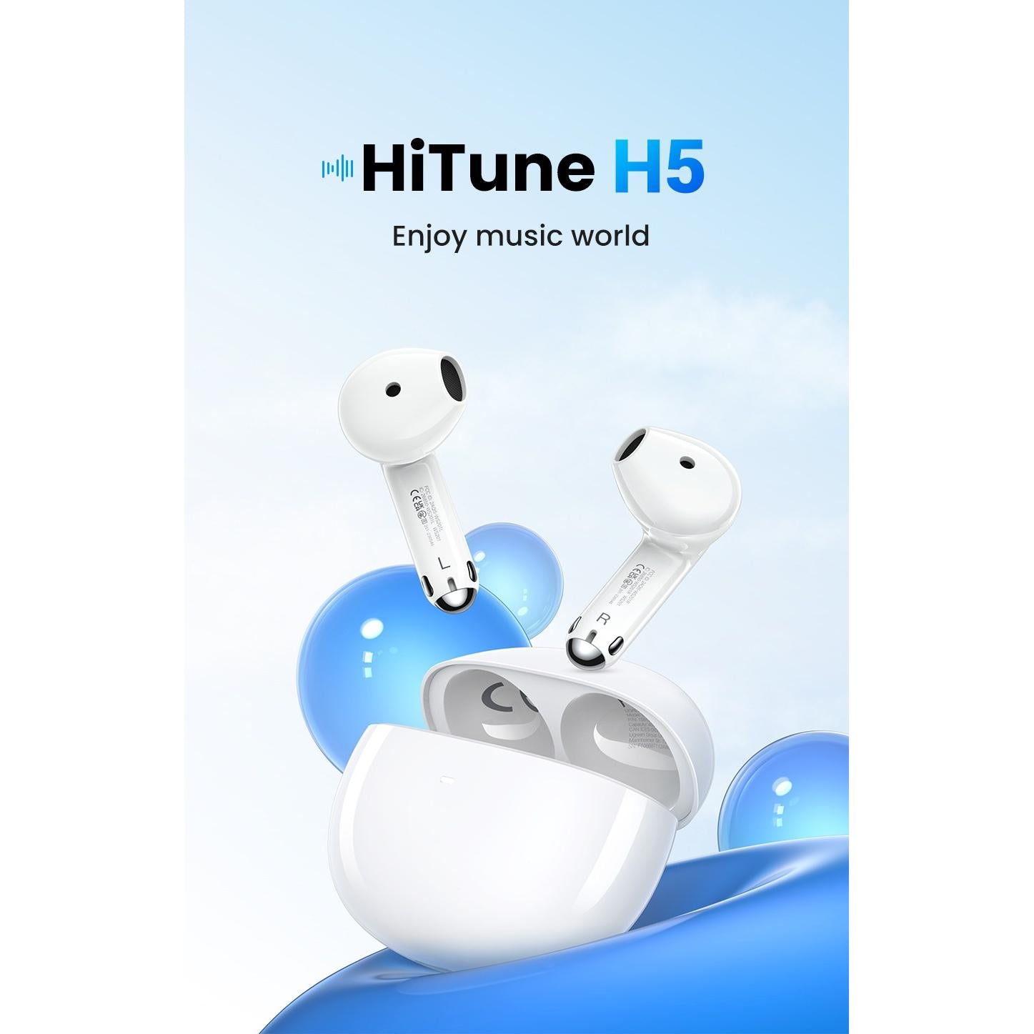 UGREEN HiTune H5 True Wireless Earbuds WS201 White