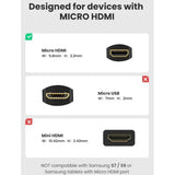 UGREEN Micro HDMI Male to HDMI Female Adapter Cable - 0.22Meter / Black