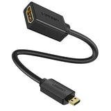 UGREEN Micro HDMI Male to HDMI Female Adapter Cable - 0.22Meter / Black