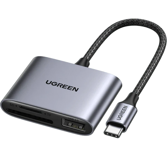 UGREEN Multifunction Card Reader USB-C to SD card slot TF card slot USB-A - CM387