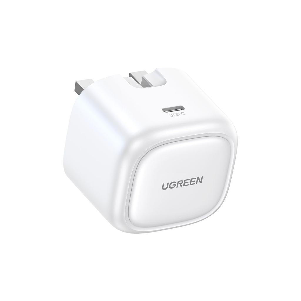 UGREEN Nexode 30W USB-C PD GaN Fast Charger UK -folding foot (White) CD305