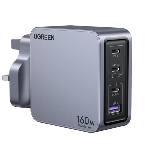 UGREEN Nexode Pro 160W 4-Port GaN Fast Charger Set - UK X763
