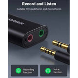 UGREEN USB 2.0 External Sound Adapter - Black