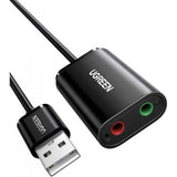 UGREEN USB 2.0 External Sound Adapter - Black