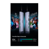 UGREEN 6-in-1 USB-C Hub - Grey CM511