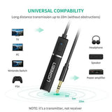 محول صوت بلوتوث من UGREEN مزود بقابس ألياف بصرية - CM150