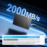 UGreen Portable Hard Drive 1TB 20Gbps, Fast Data Transfer
