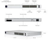 Ubiquiti Professional 24 PoE 24-Port Gigabit Managed PoE Network Switch with SFP+