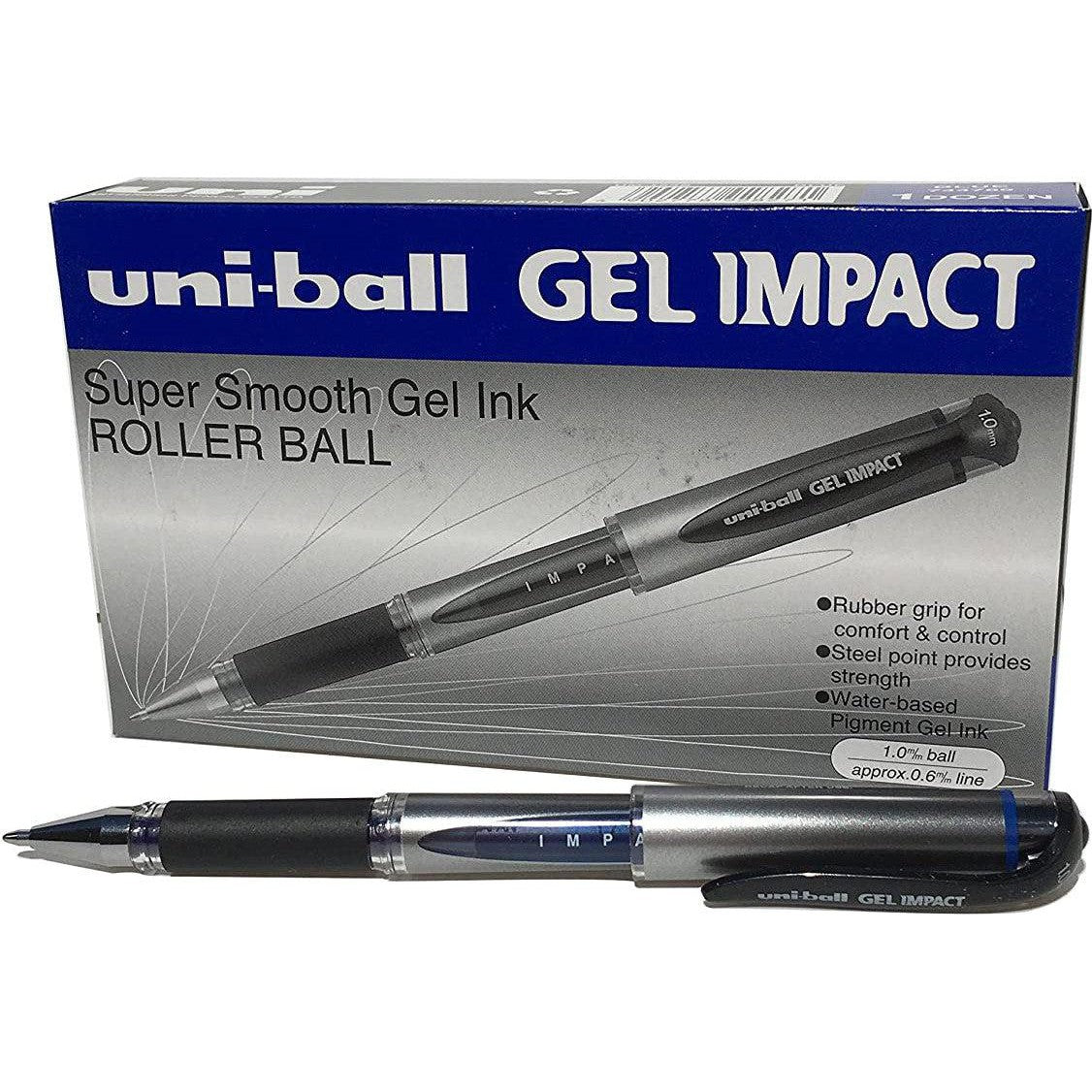 Uni Ball Gel Impact Um-153S Rollerball Pen-Pens-Other-Black-Star Light Kuwait