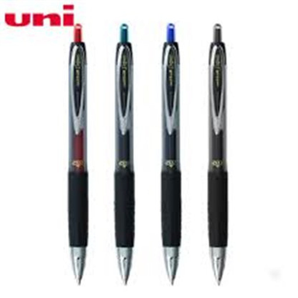 Uni Ball Signo Umn-207 Retractable Gel Pen 07Mm-Pens-UNI BALL-Black-Star Light Kuwait