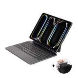 SIA Metal Magnetic Keyboard Pro 6 lines layout for ipad pro 13" 2024 with Pencil holder -black AR/ENG