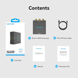 Vention RCA to HDMI Converter Black Metal Type