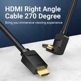 Vention HDMI 270° Right Angle Cable 1.5M Black