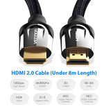 Vention Nylon Braided HDMI Cable Black Metal Edition 15M