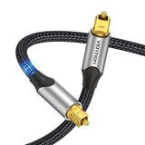 Vention Optical Fiber Audio Cable 2M Aluminum Alloy Type Gray