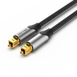 Vention Optical Fiber Audio Cable 2M Aluminum Alloy Type Gray