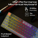 Vertux High-Performance Low Profile Keys Mechanical Gaming Keyboard