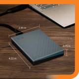 WD My Passport 4TB Portable Hard Drive USB 3.2 Gen 1 TYPE C WDBRMD0040BGY-WESN