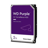 قرص صلب WD Purple بسعة 2 تيرابايت للمراقبة - 5400 دورة في الدقيقة، فئة SATA 6 جيجابت/ثانية، ذاكرة تخزين مؤقتة 64 ميجابايت، 3.5 بوصة، WD23PURZ 