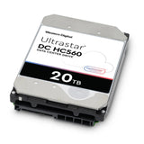 قرص صلب WD Ultrastar DC HC560 - سعة 20 تيرابايت / 3.5 بوصة / SATA-III / 7200 دورة في الدقيقة / 512 ميجابايت
