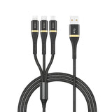 WIWU Elite Data Cable USB to Lightning + Type C + Micro (ED-104)