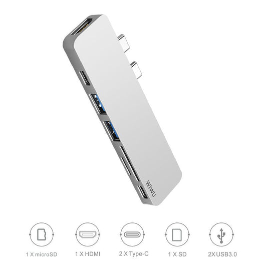 WIWU USB TYPE C 7 IN 1 USB C HUB