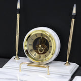 White Marble Deskset