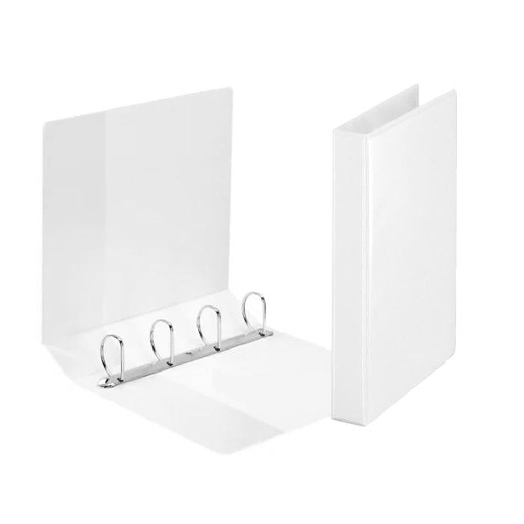 White Presentation Binder 4Ring A4 50mm – Star Light Kuwait