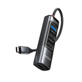 محول Yesido HB23 5 في 1 HUB OTG - 0.15 متر / USB / HDMI / Type-C - رمادي
